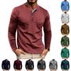 Men'S Knitted Shirt Street Casual And Fashionable Long Sleeved Top