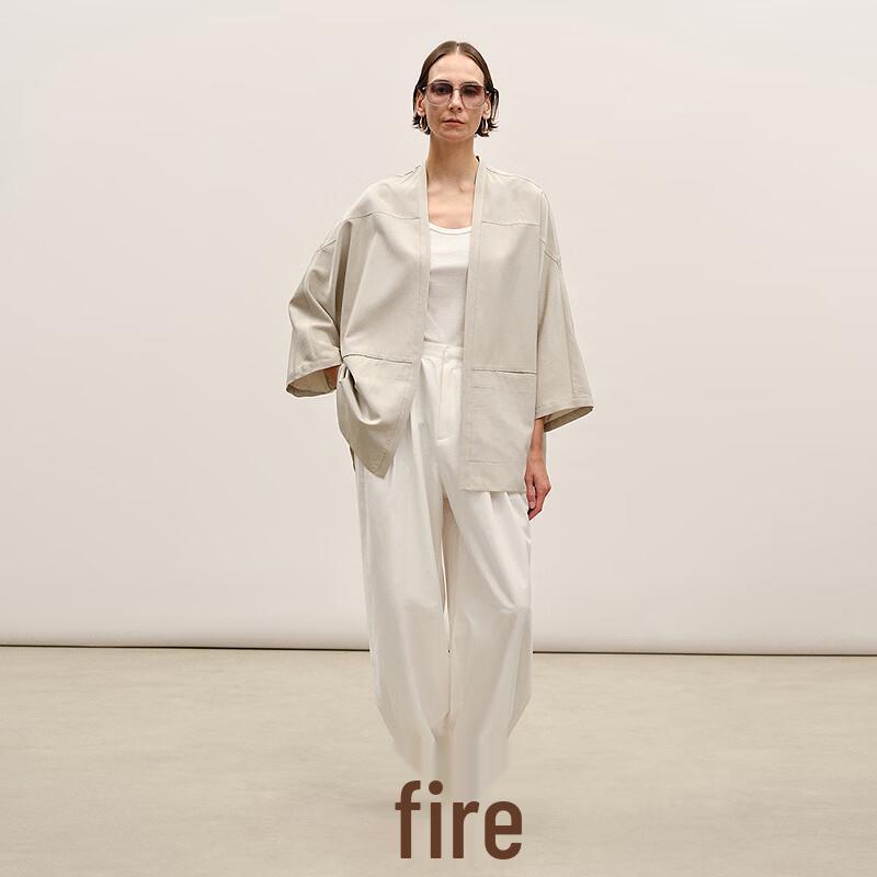 LESS 2026 Summer Long Sleeve Loose Straight Jacket