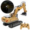 RC Excavator 11 Channels 2.4Ghz 1:20 Simulation Design Rotatable Remote Control Excavator Toy for Above 3 Years Old