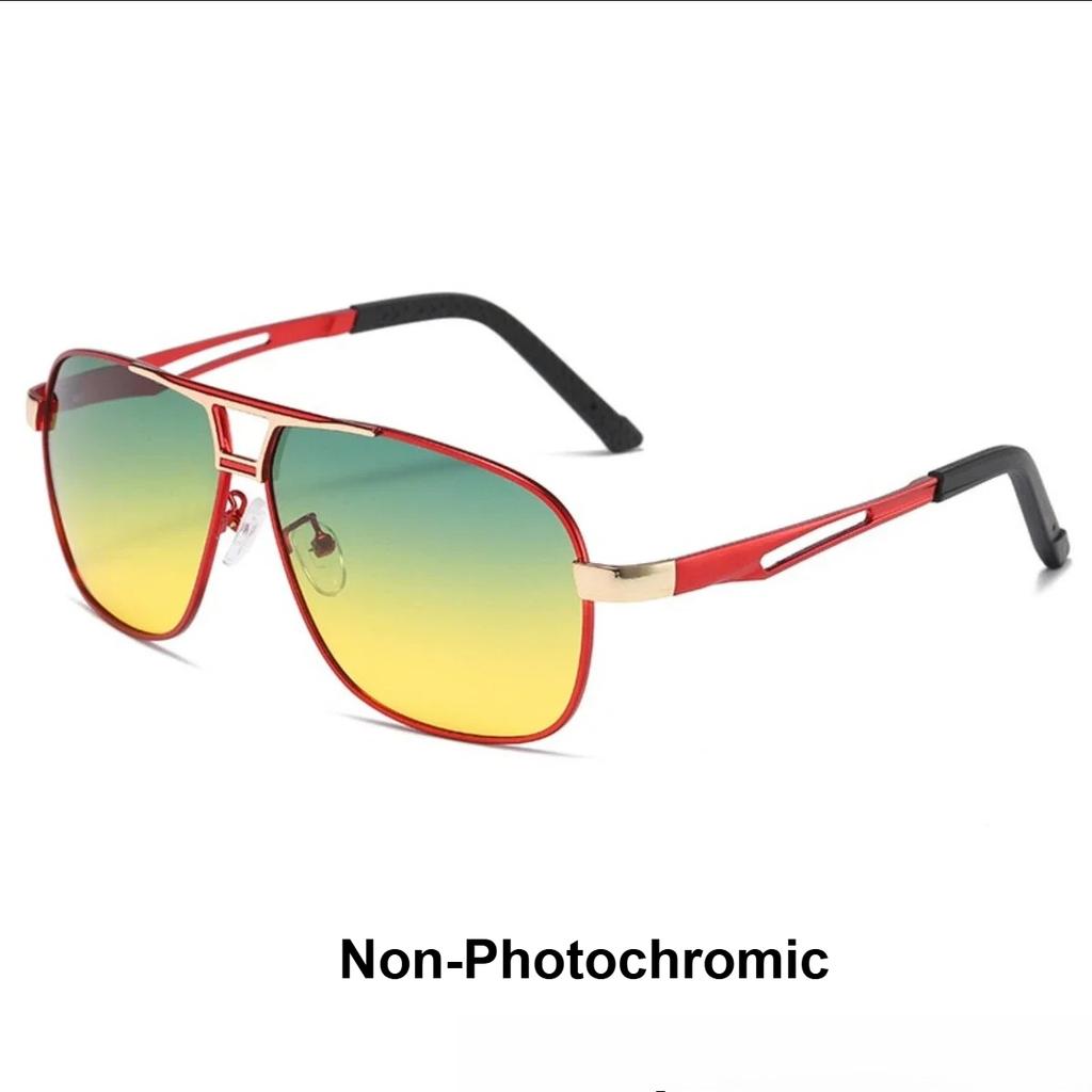 Новые мужские поляризованные фотохромные солнцезащитные очки Защита UV400 Солнцезащитные очки для вождения на весь день для использования днем и ночью