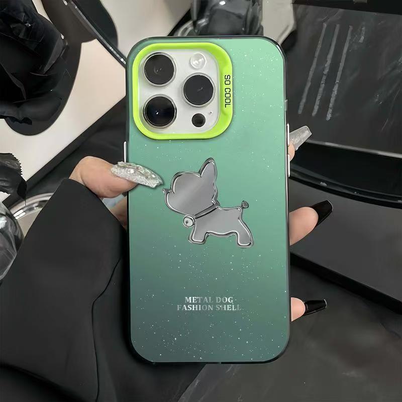 Защитный чехол для телефона с рисунком щенка Bell для iPhone 12 Pro Max до iPhone 16, Совместим с моделями Apple 14-15 Pro, Дизайн для трансграничной торговли.