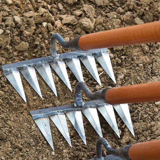 Инструмент для удаления сорняков, съемный ручной инструмент для прополки с 6 зубьями, стальной садовый когтистый инструмент для ручного удаления сорняков для сада, заднего двора, фермы