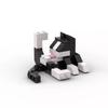 Cow Cat Building Blocks, Cat Assembly Toys, Small Animal Ornaments, and Educational Items for Boys and Girls