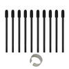[10-Pack] Wacom Pro Pen 3 Felt Replacement Nibs, Standard, Black, Includes Nib Remover, for Drawing and Pen Tablets (Black)