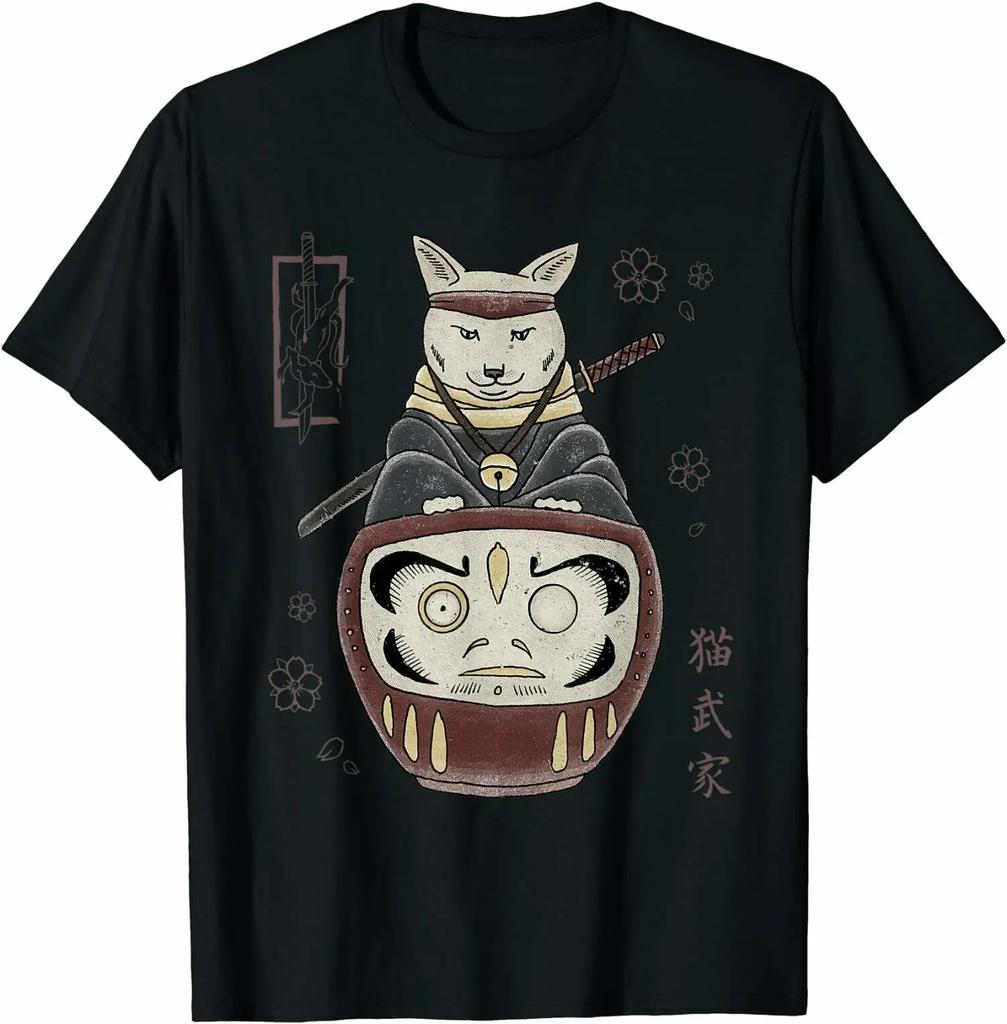 Japanese Cat Traditional Essential Premium Gift Idea TShirt Summer Cotton Short Sleeve ONeck Mens T Shirt New S3XL