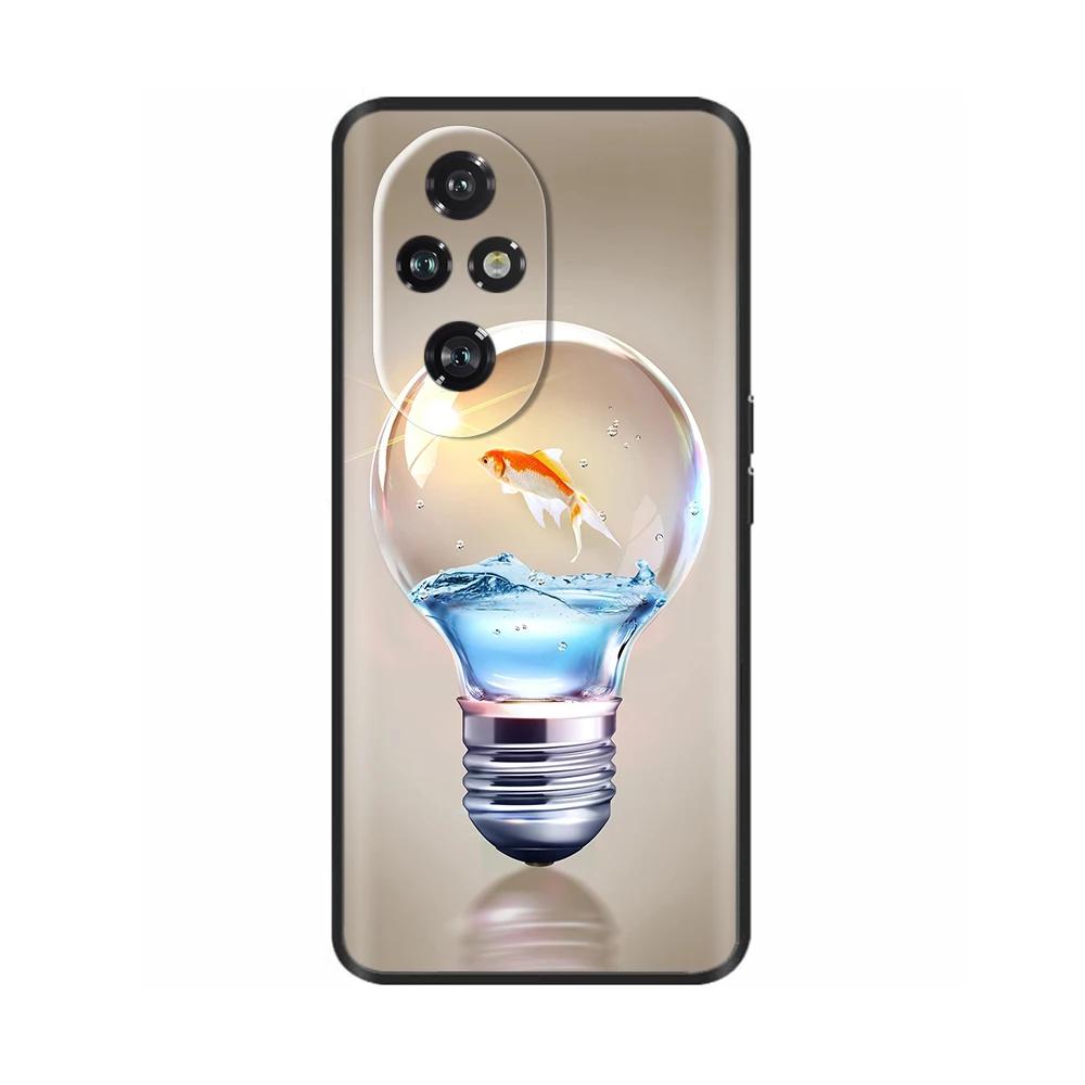 Чехол для Honor 200 Pro Милый Мягкий Силикон ТПУ Чехол Funda для Honor 200 Pro honor200 Чехол для Телефона Черный Capas Для Honor 200 Lite