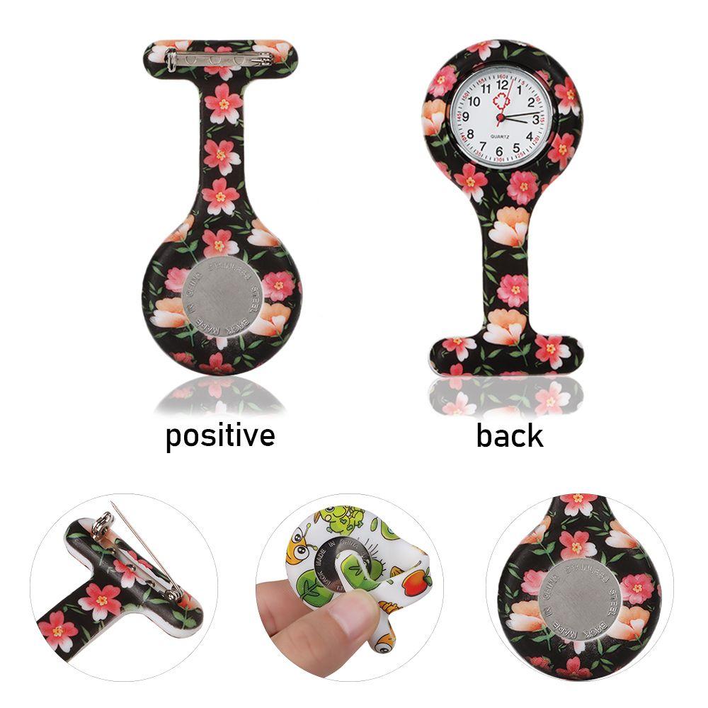 Unisex Multi Colors Gift Lapel Watches with Second Hand Fob Clip On Nursing Nurse Watch