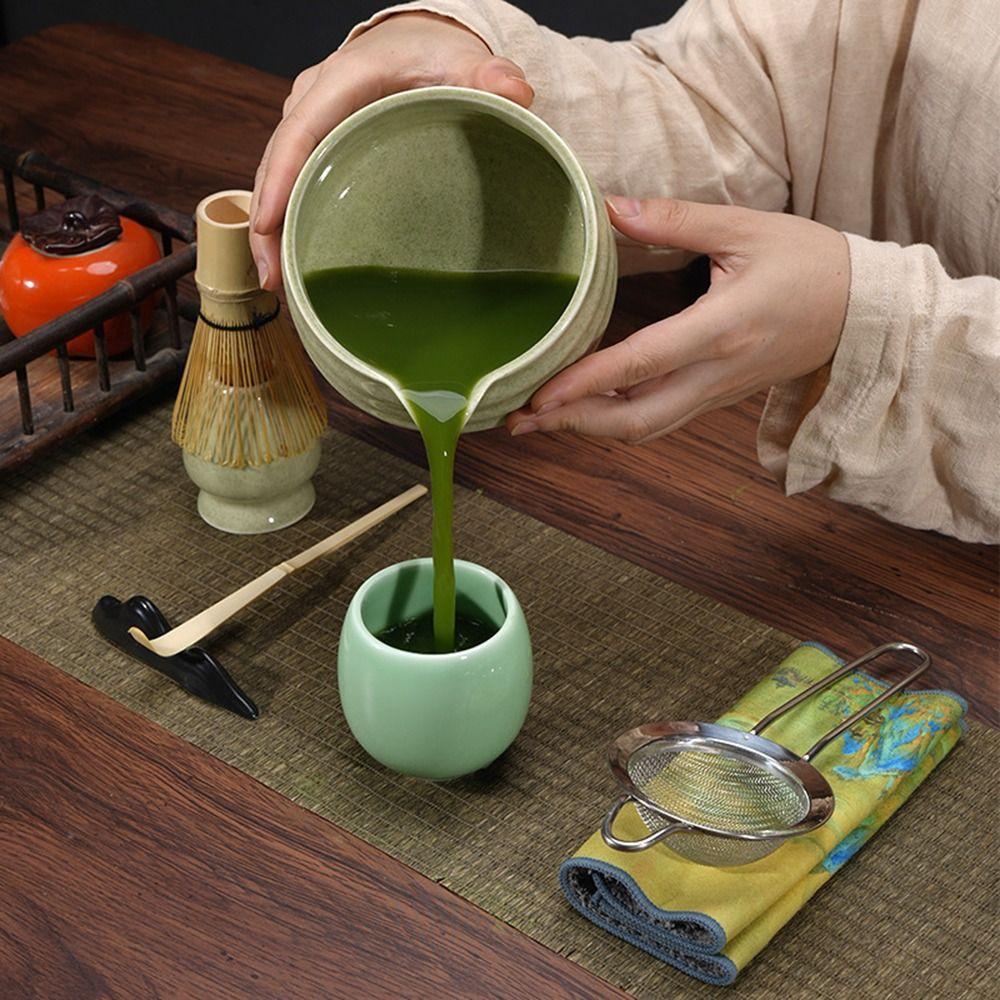 Large Capacity Matcha Whisk Stand Smooth Green Tea Maker Cup for Tea Set Accessories
