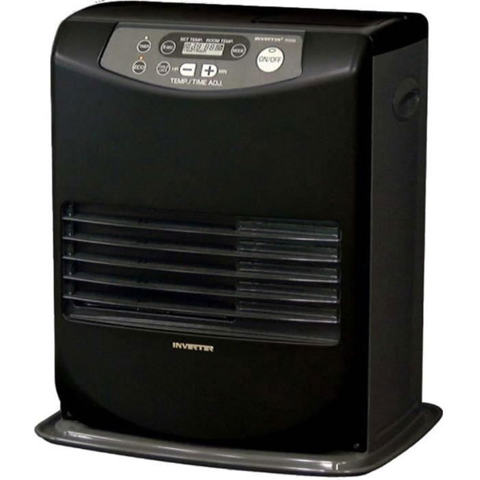 Электронная керосиновая печь INVERTER 5008 - 3200 Вт - Программирование 24 часа - Матовая черная сталь