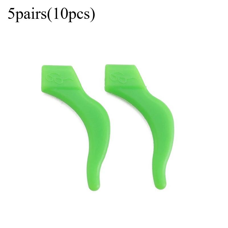 10pcs(5pairs) Silicone Ear Hook Anti-slip Glasses Leg Ear Sleeve Fastener Sunglasses Accessories Grip Anti-fall Eyewear Holder