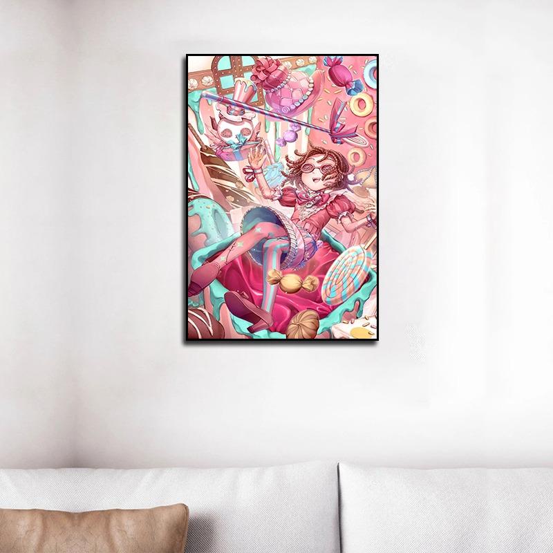 Identity V Постер Аниме Постер Игры Садовница Маленькая Девочка Красная Леди Игра Ужасов Холст Принт Украшение Картина Декор Дома Комнаты