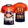 Мужская футболка Dragon Ball Фриза Буу Графический принт Летняя с коротким рукавом