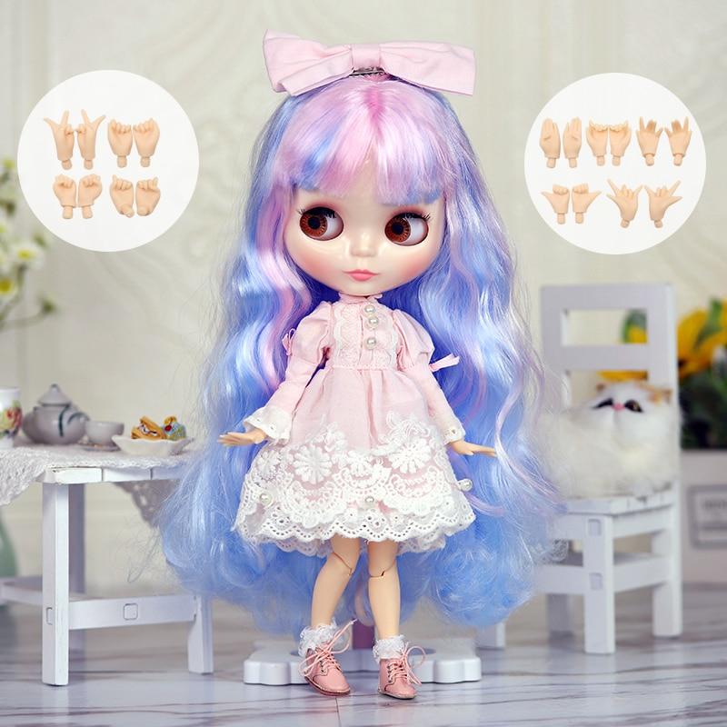 Кукла ICY DBS Blyth 1/6, аниме-кукла, шарнирное тело, белая кожа, глянцевое лицо, специальный комплект с одеждой, обувью и руками, 30 см, игрушка BJD