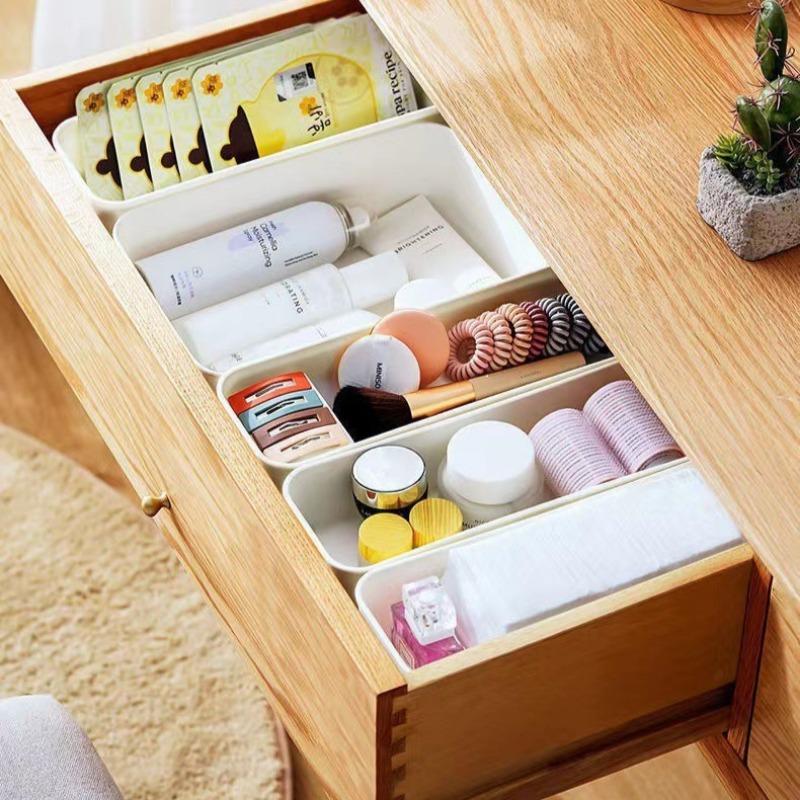 Bathroom Cosmetics Sundries Storage Boxes Home Drawer Office Organizer Basket Plastic Kitchen Cookware Storage Bins Jewelry Box