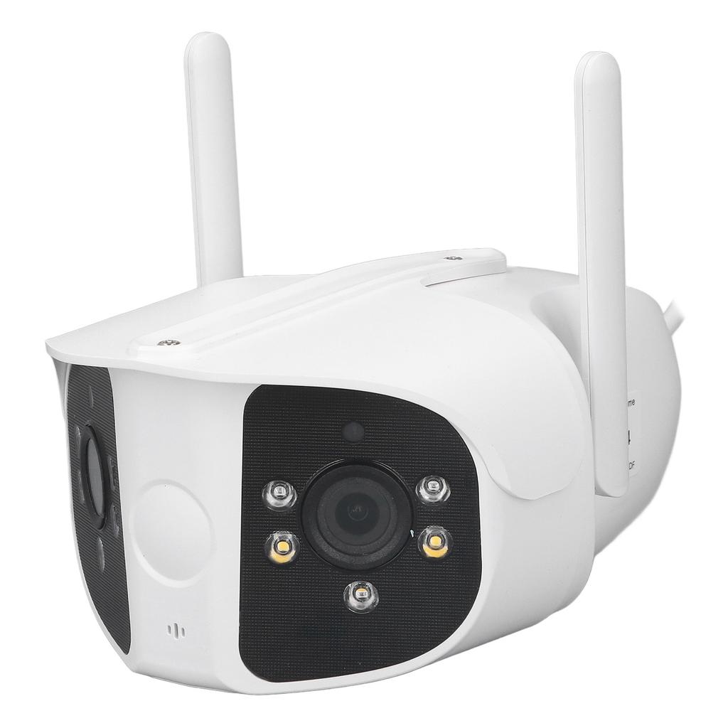 Dual Lens Security Camera Panoramic 2 Way Audio Surge Protection Wifi Full Color Night Vision APP