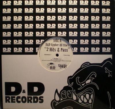 12-дюймовая пластинка D&D ALL-STARS - 2 хита и пропуск DDRPR00031 D&D Records 2002 США Рэп и хип-хоп/R&B Б/У