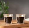 BODUM® COPENHAGEN Стаканы с двойными стенками (90 мл, Набор из 2 шт.) - Изолированный, Термостойкое стекло, Безопасно для микроволновой печи, духовки, посудомоечной машины и морозильной камеры. [Аутентичный