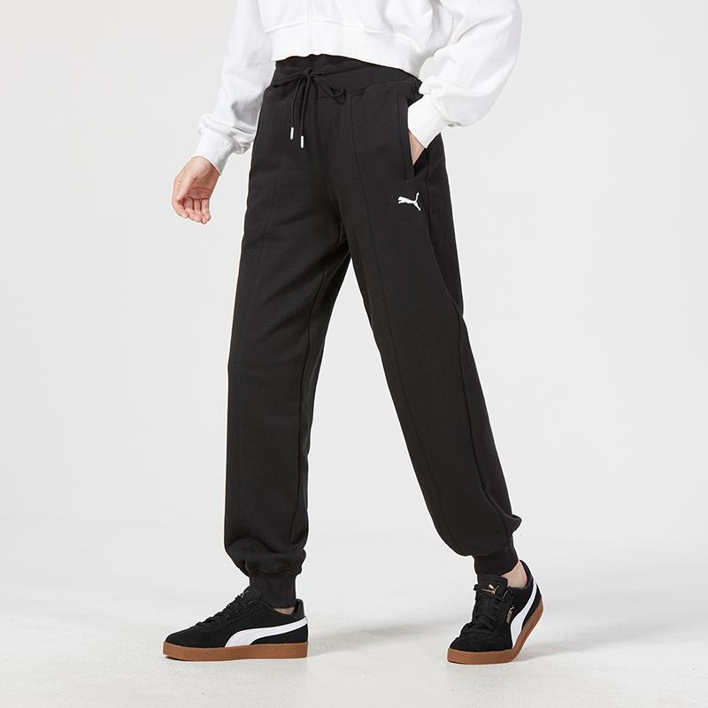 Puma Брюки-джоггеры с высокой талией и принтом логотипа Tr женские, черные 676655-01