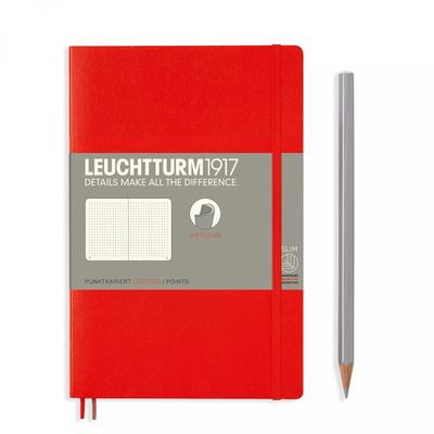Leuchtturm Блокнот B6 Точка Мягкая обложка Красный 358297 (Подлинный импортный продукт)