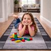 [5] IMPERIA GREY 100x180cm Anti-slip Rug D7520