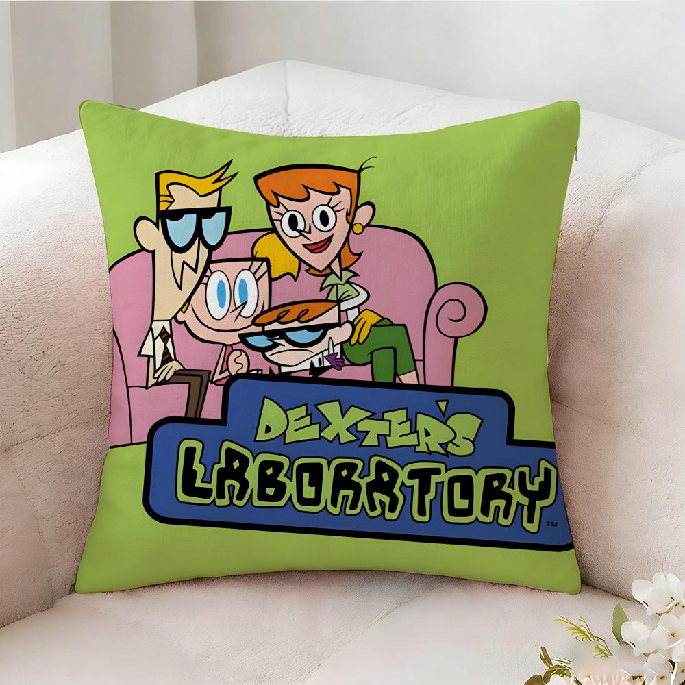 Ddexters Laboratory Anime Pillow Case Pillowcase Doublesided Printed Sofa Cushion Bedroom Headboard Pillow