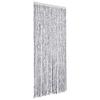 VidaXL Fly Curtain, Insect Screen with Hook, Adjustable Length and Width Door Curtain, White and Grey 377376