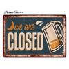 Mfoever Tin Decor Funny Beer Tin Sign Plaque Metal Plate Vintage Iron Poster Wall Art Painting for Pub Club Man Cave Bar Decoration