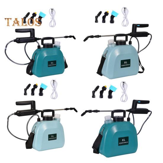 5L/8L Electric Sprayer Battery Powered Sprayer with 3 Nozzles Adjustable Shoulder Strap Electric Pump Sprayer for Watering Fertilizing Herbicides