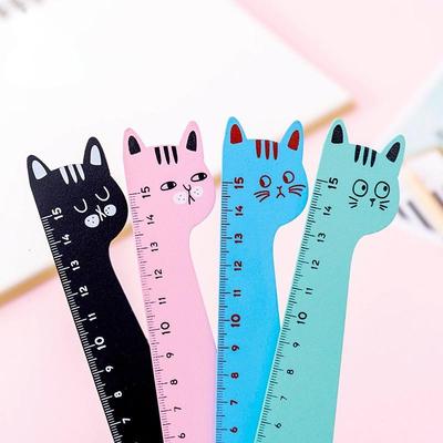 1 шт., канцелярские товары ярких цветов с изображением кота, каваи, мультяшный рисунок, подарок, корейские офисные школьные принадлежности