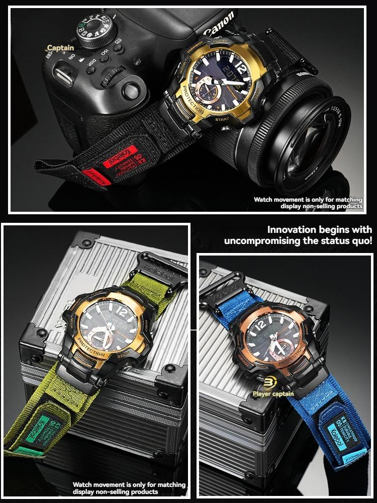 GRB100 Спортивный холщовый ремешок Для Casio G-SHOCK Airmaster Поколение 5536 GR-B100-1A2/3/4/GB Модифицированный Уличный нейлоновый мужской ремешок для часов