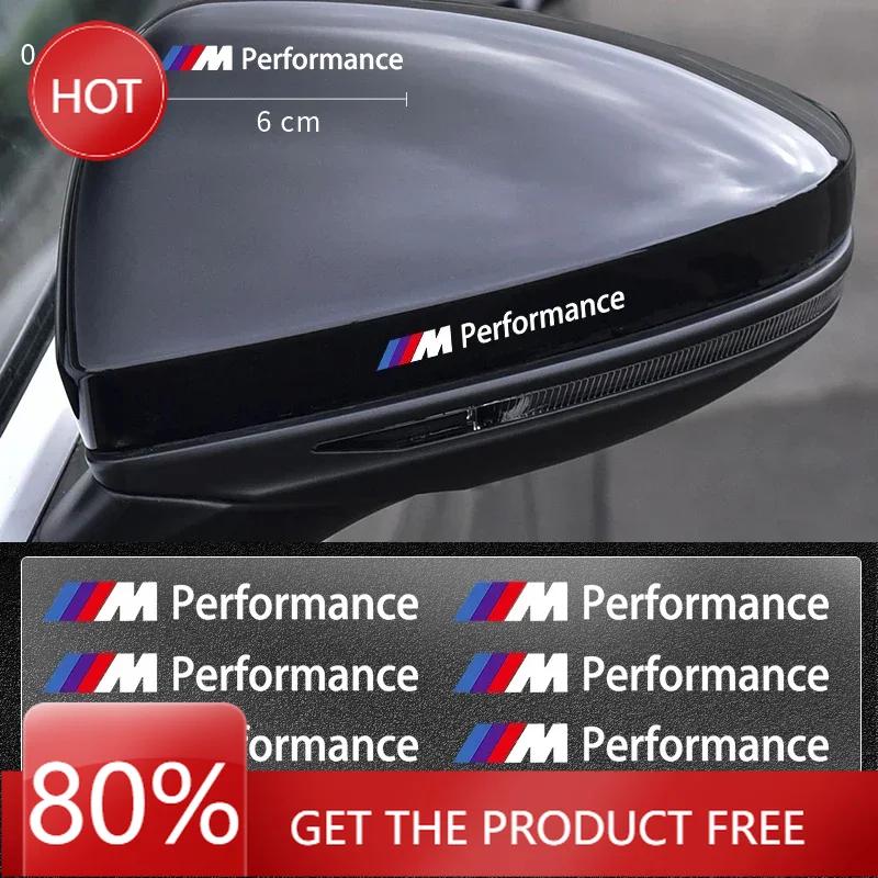 BAAM1 2025 Hot 2pcs Car Interior Sticker Central control Decals Emblem Badge Car Styling For BMW M6 M5 M3 X1 X3 X5 E38 E39 E46 E53 E60