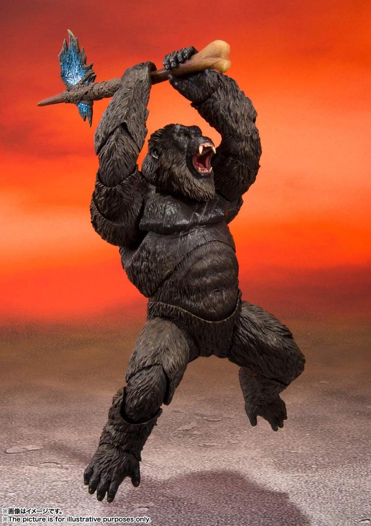 TAMASHII NATIONS Monster Arts KONG FROM GODZILLA KONG 145mm Painted Movable Figure S.H. VS. (2021) Approx. PVC&ABS