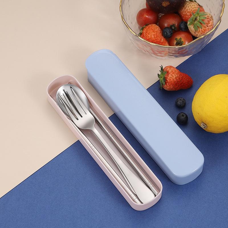 Портативный дорожный набор столовых приборов из нержавеющей стали Ложки Вилки Палочки для еды Наборы столовых приборов Кухонная посуда