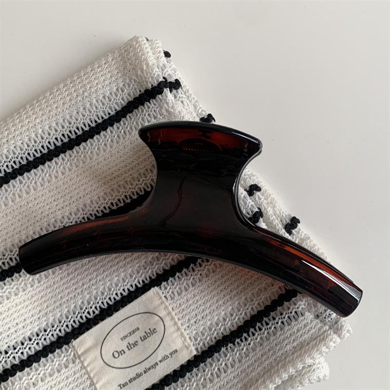 Очень большой элегантный зажим-краб для волос, дугообразный геометрический зажим-акула, зажимы для волос, захват, простой винтажный женский аксессуар для волос