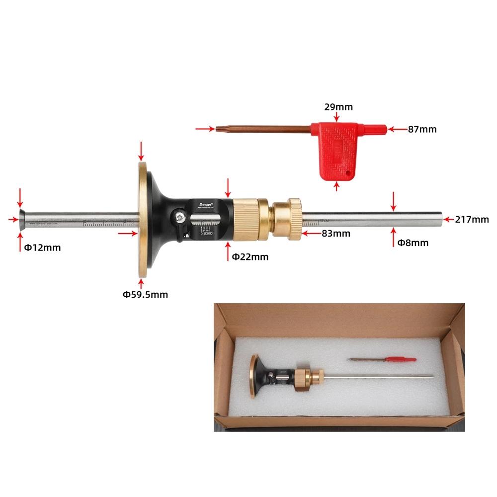 Precision European Scriber Ruler Marking Gauge Fine-tuning Automatic Alloy Line Scribing Depth Measurement Tools