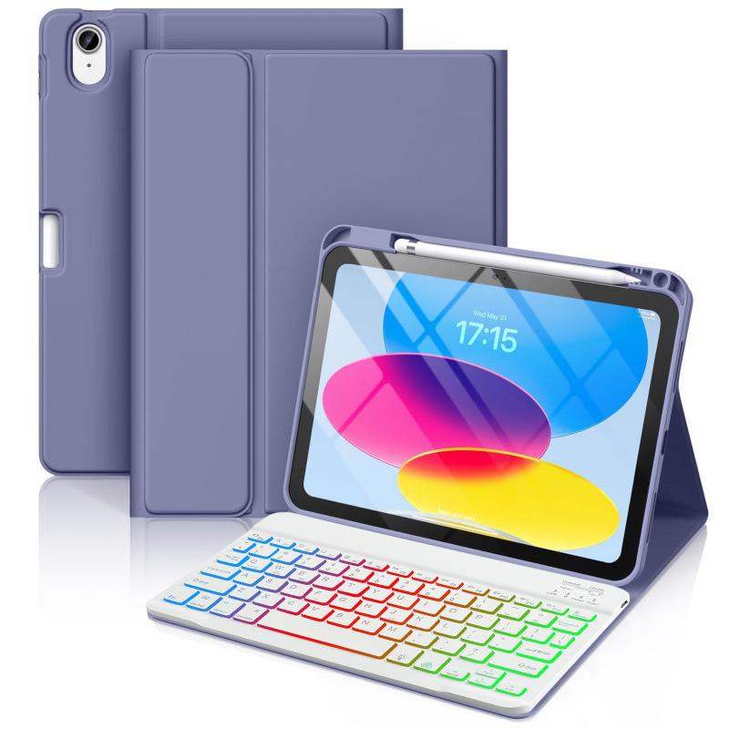 Чехол-клавиатура Bluetooth для Huawei MatePad SE11 с отсеком для стилуса и 7-цветной подсветкой