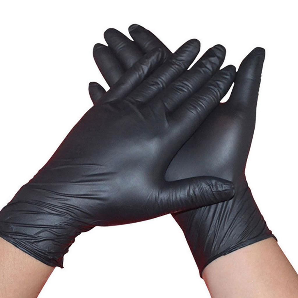 100Pcs Comfortable Rubber Disposable Mechanic Nitrile Gloves