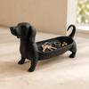 Black White Jewelry Storage Tray Dachshund Sausage Dog Entryway Key Holder  Coffee Table