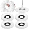 1pc Microfiber Spin Mop Replacement Head Standard Size Round Shape Spin Mop Refills Washable Reusable Mop Head Replacement