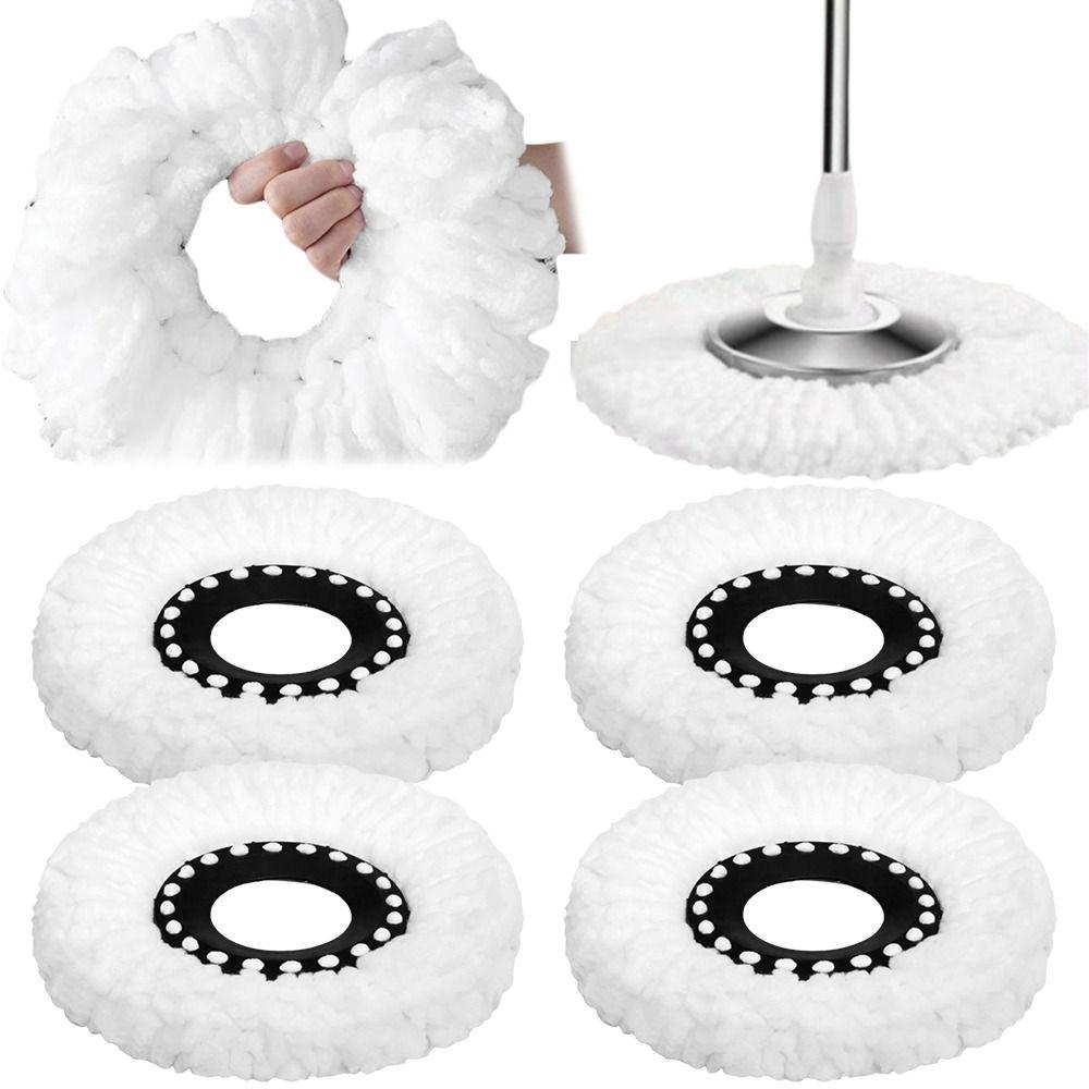 1 шт. Насадка из микрофибры для швабры с отжимом, стандартный размер, круглая форма, сменные насадки для швабры с отжимом, моющаяся, многоразовая, сменная насадка для швабры