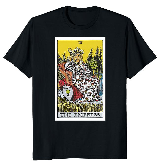 Винтажная футболка унисекс «Императрица Таро»