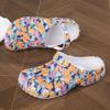 Mens Sandals Summer Printing New Large Size Men's Clogs Lightweight Beach Slippers Breathable Men's Sneaker Sandals Garden Clogs