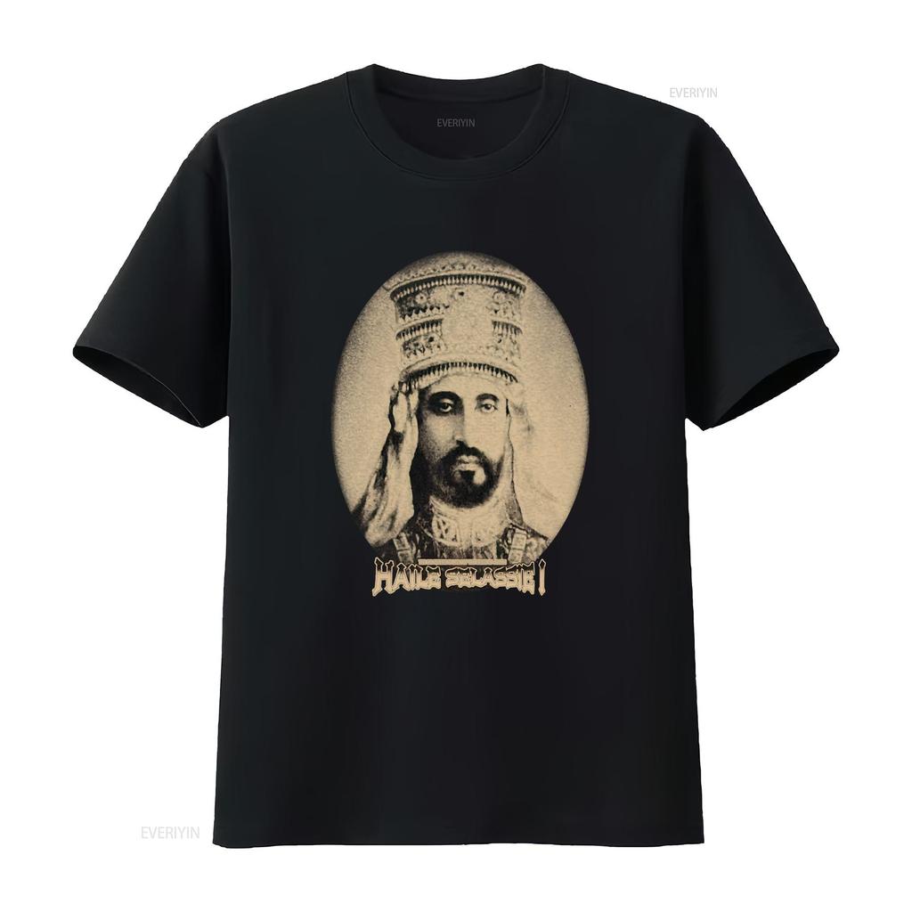 Vintage Haile Selassie T Shirt Bob Marley Marcus Garvey Malcolm X No Yo588 Vintage Washed Top For Everyday Wear Graphic
