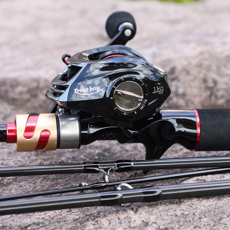 Набор удочек и катушек 11 + 1BB, катушка для приманки, окунь, пресноводная соленая вода, рыболовные снасти для путешествий на открытом воздухе