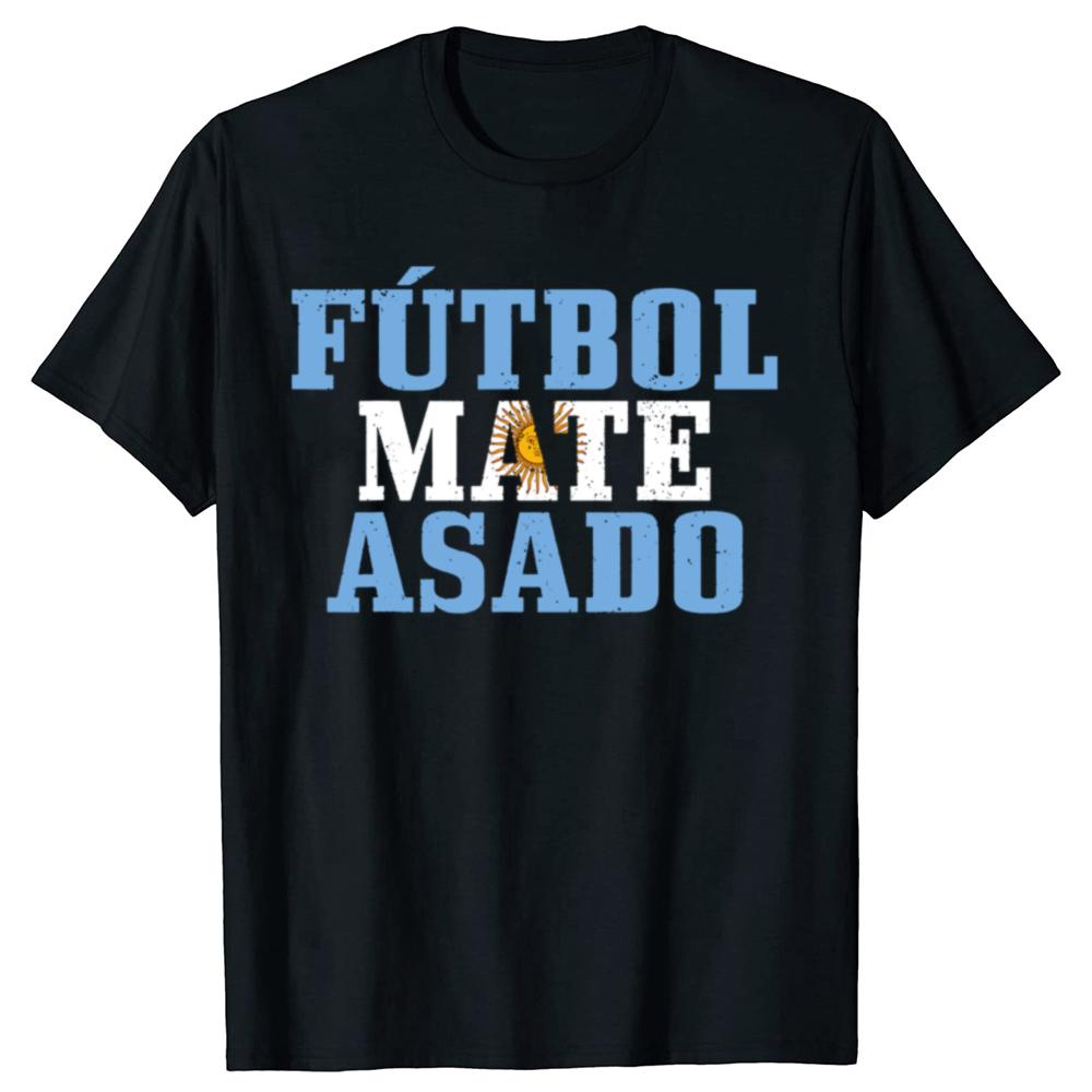 New Funny Argentina Argentinian Flag Pride Vintage Graphic Print Tops Unisex Casual Oversized Tshirt Hip Hop Short Sleeve T Shirts