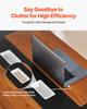 VEVOR Conference Table, 1800 mm Oval Office Meeting Table for 6-8 Person, Modern Seminar Desk with Metal Legs, Large Meeting Desk for Office