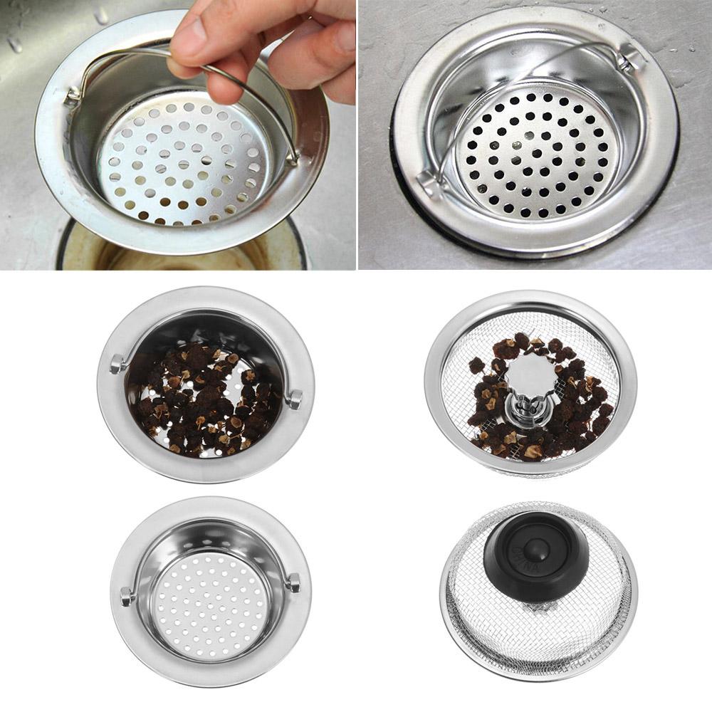 Waste Drainer Water Sink Plug Mesh Plug Filter Basket Sink Strainer Food Hair Stopper Colander
