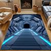 3D ковер с принтом люка космического корабля для спальни, гостиной, прикроватной тумбочки, дивана, напольный коврик, современный декор дома, ковер для зоны, большой размер