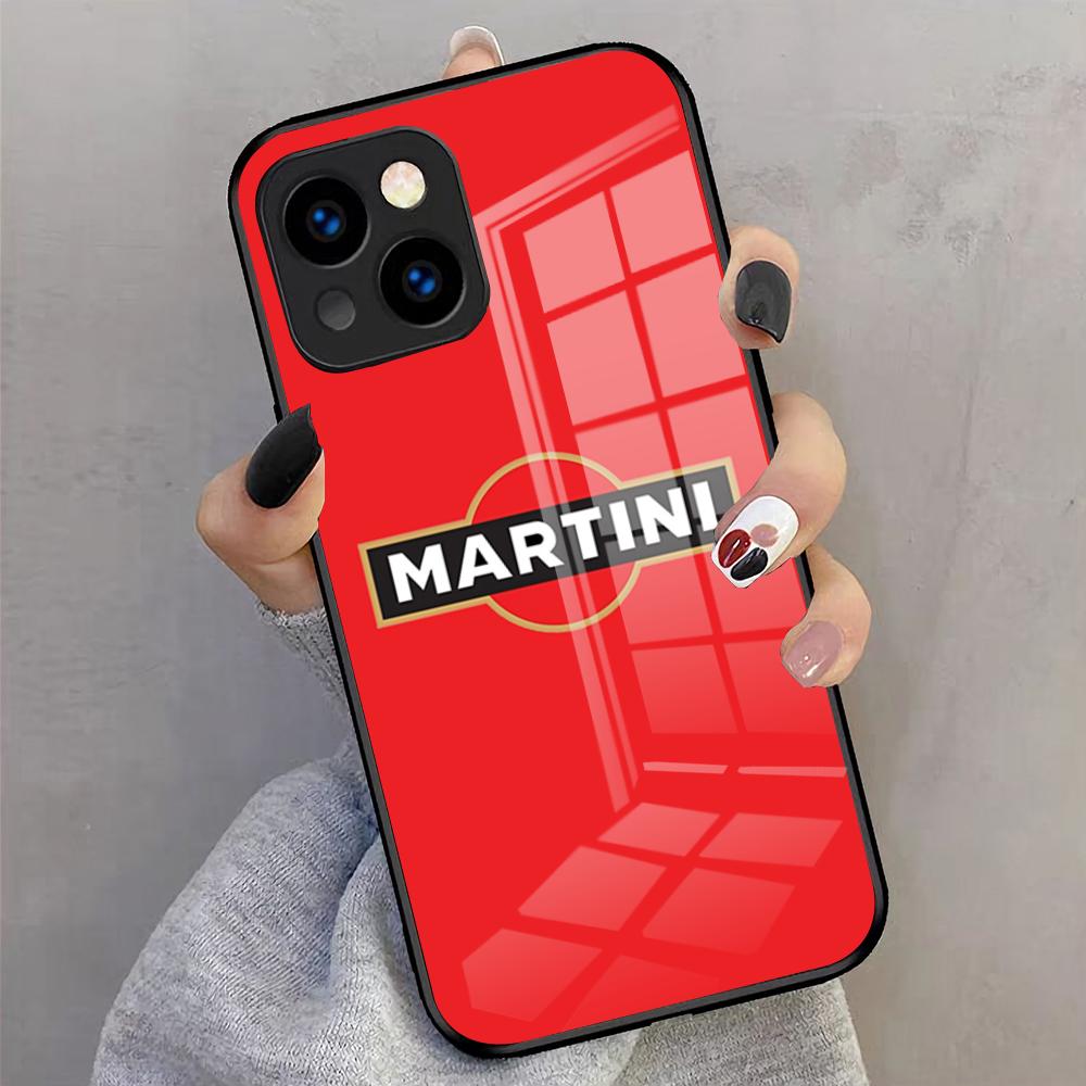 Чехол для телефона Racing M-Martini-ES для iPhone 17 Pro Max 16 15 14 Pro Max 13 11 X Xs Xr 8 7 Plus Стеклянная крышка