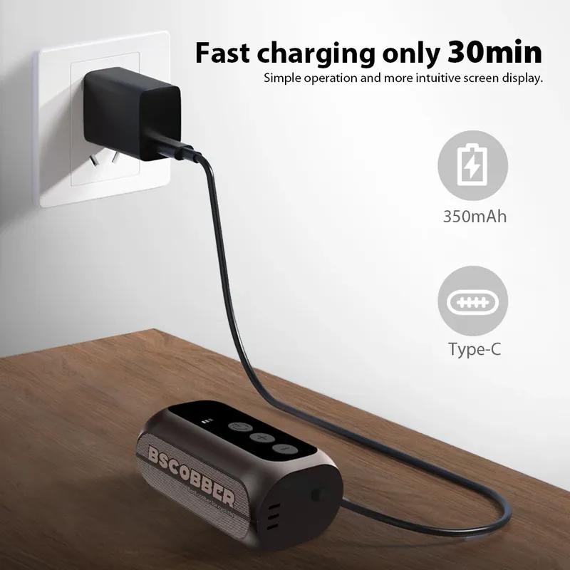 BSCOBBER A5mini Портативный воздушный насос Портативный перезаряжаемый беспроводной аксессуар для велосипеда Накачиватель шин Высокое давление 100PSI